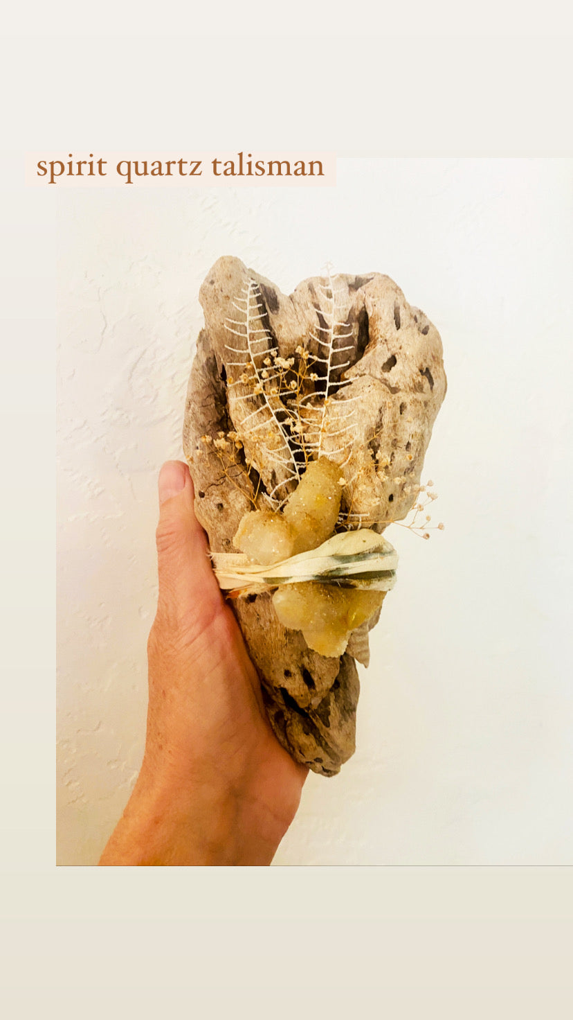 Driftwood + Crystal Talisman Workshop 2/3/2024 Saturday 3-4:30 pm
