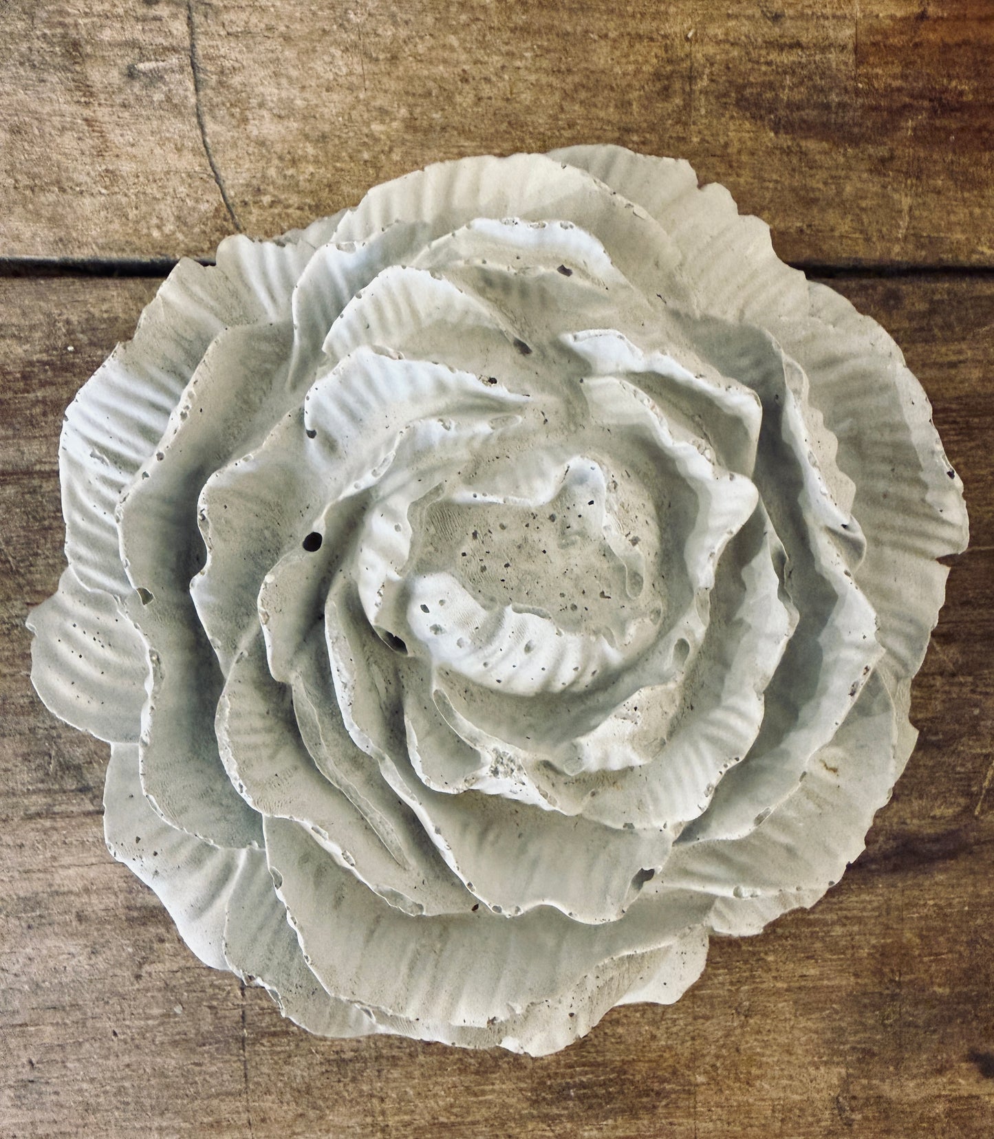 Large Concrete Rose Flower