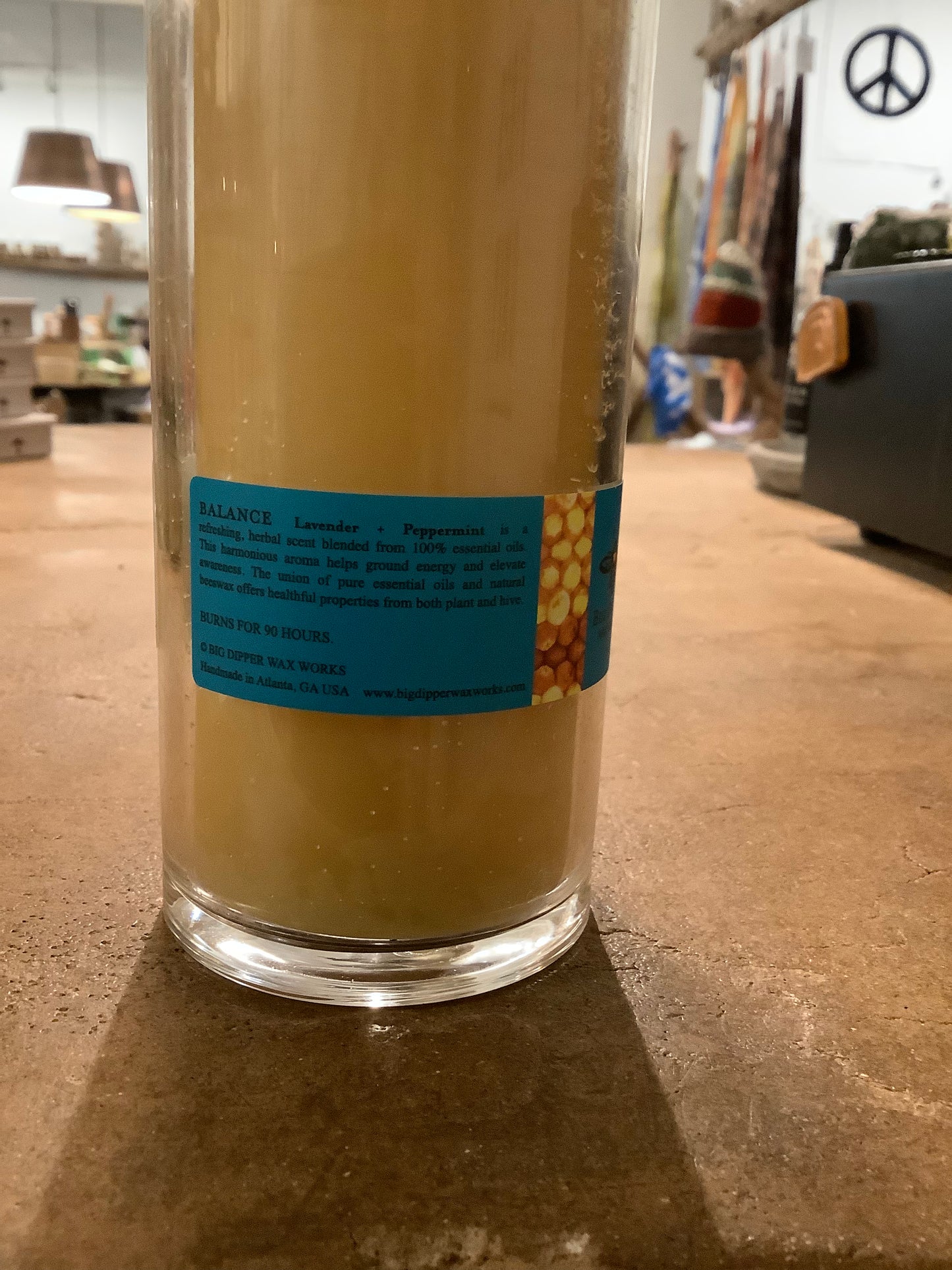 Balance Sanctuary Tall Glass Candle 12.5 oz