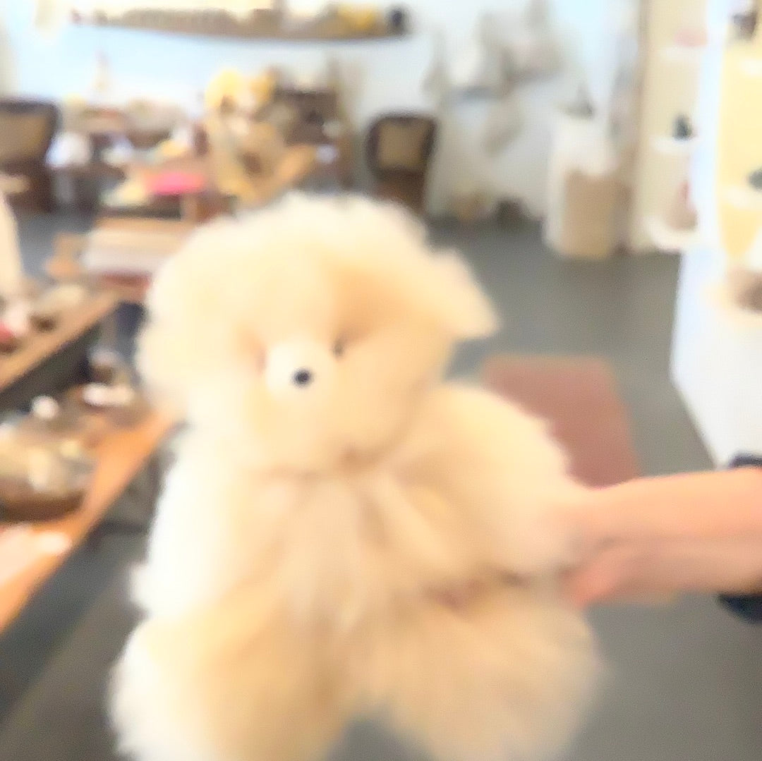 Medium alpaca toy bear
