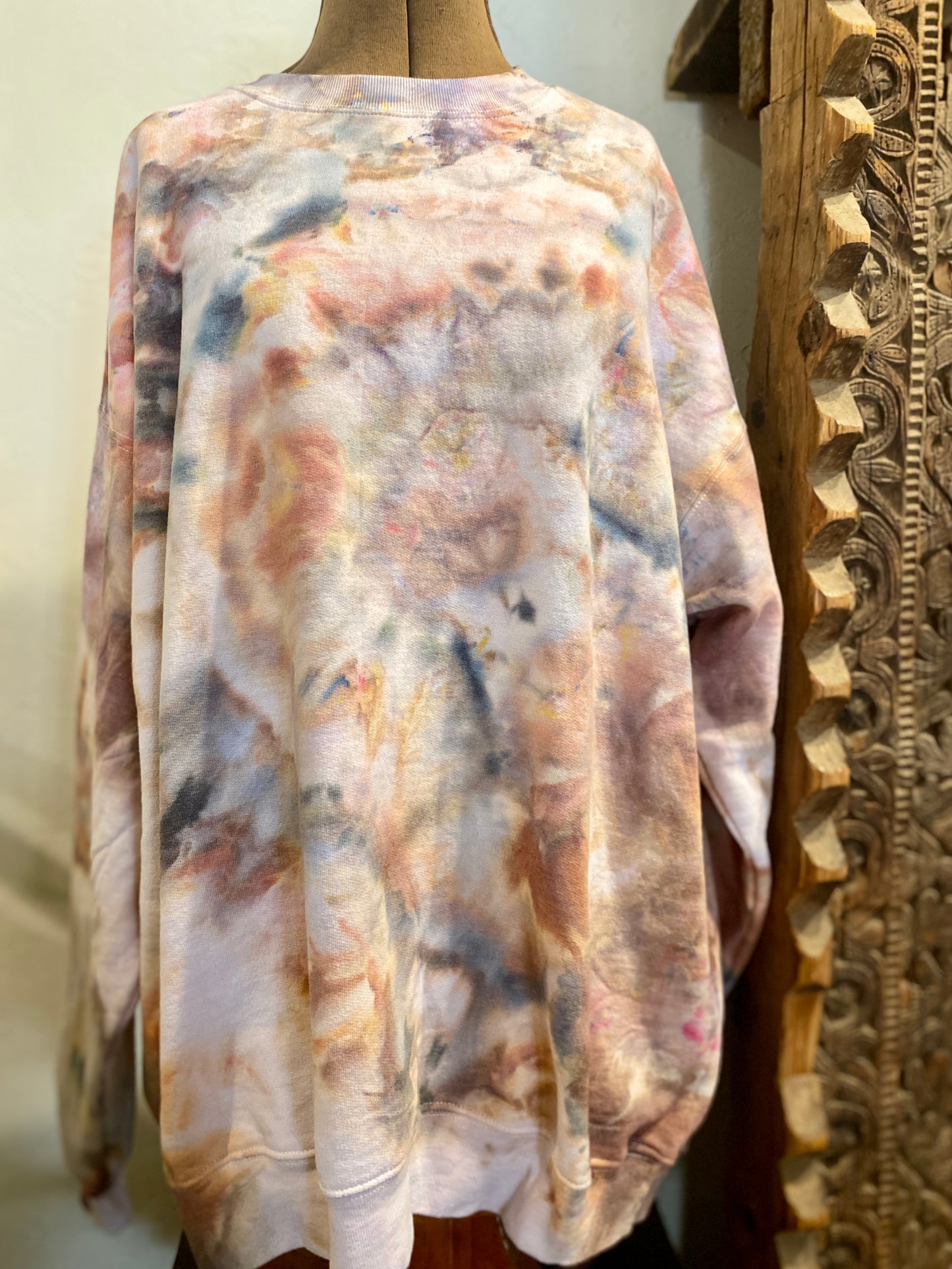 Warm Earthy Agate Dyed Sweatshirt XL SW007
