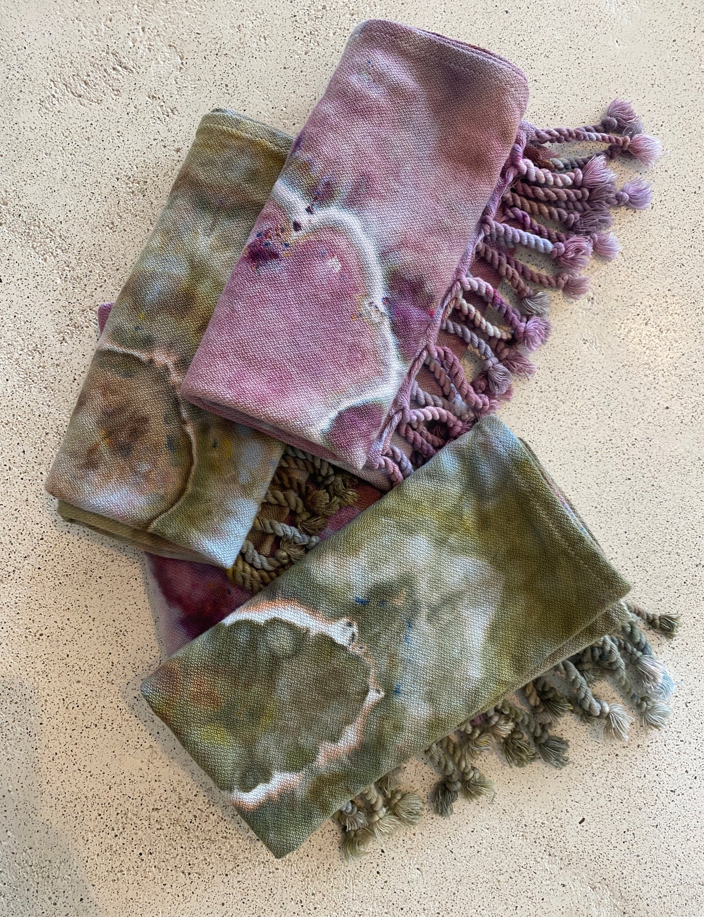 Dyed Turkish Cotton Kitchen/Bath Hand Towel Purples