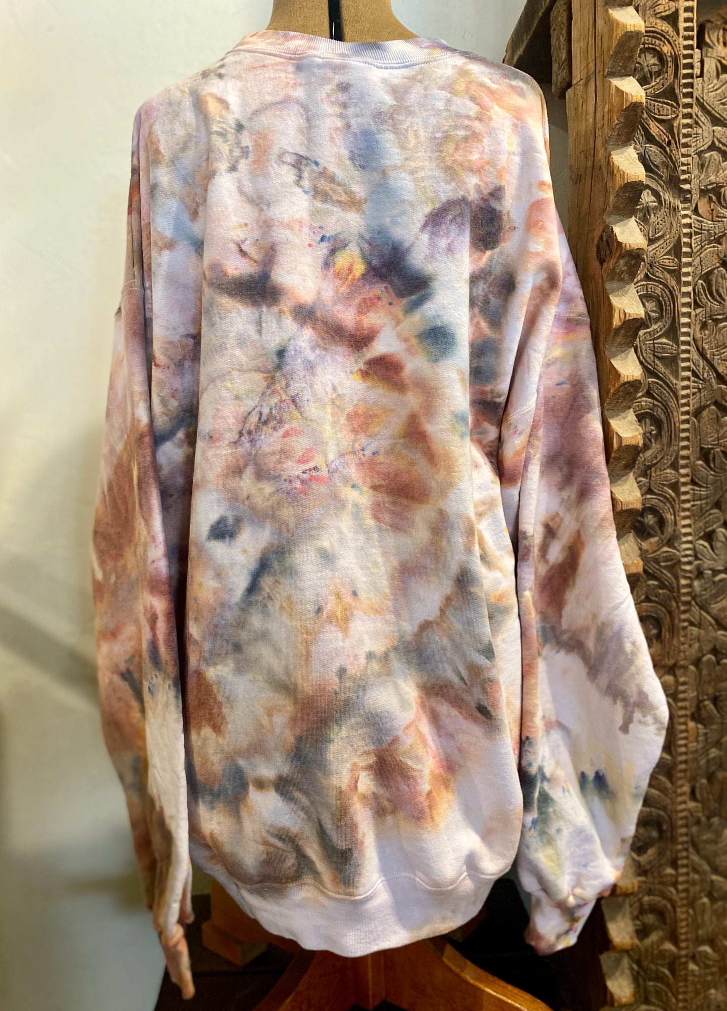 Warm Earthy Agate Dyed Sweatshirt XL SW007