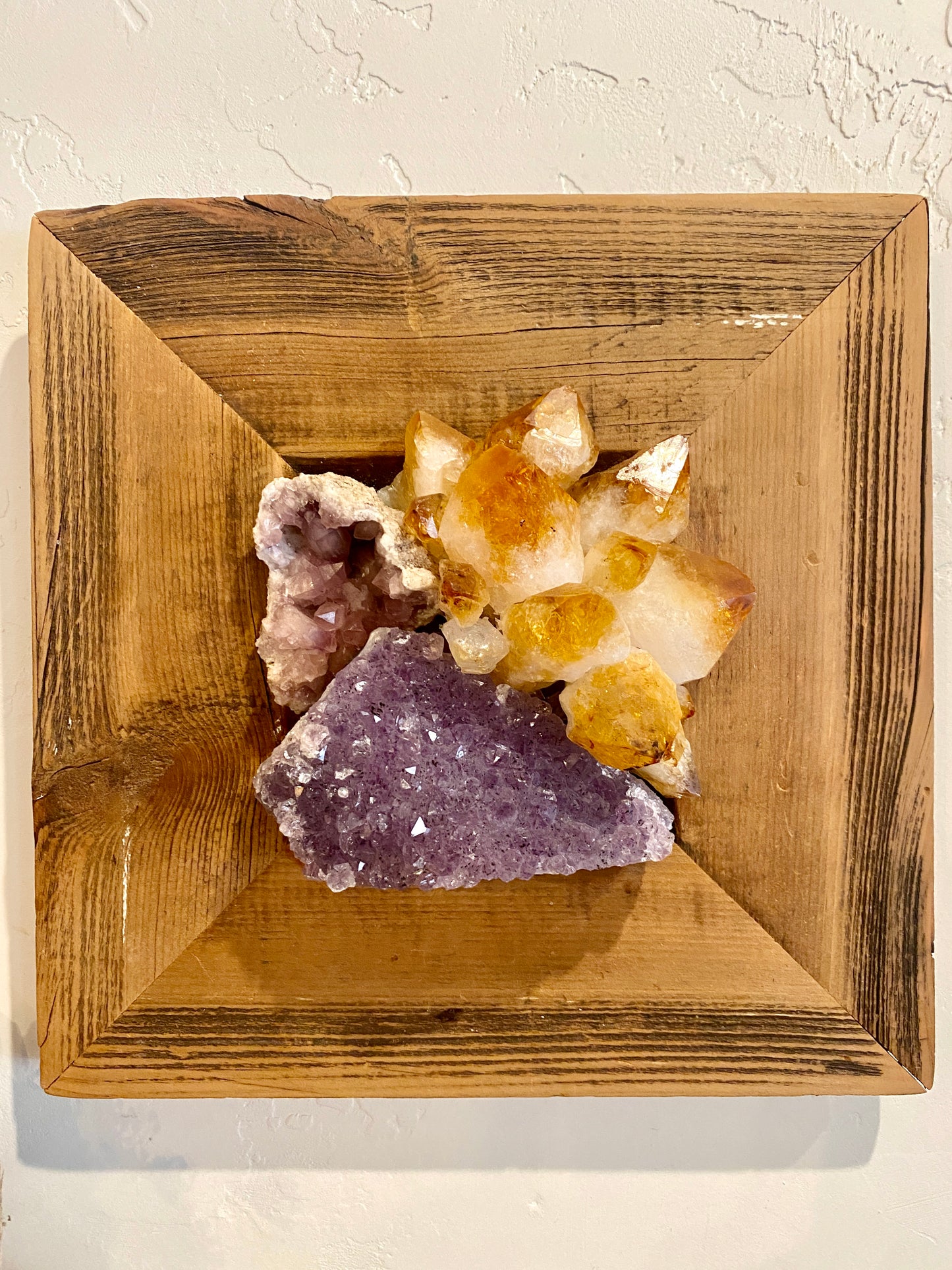 Trio of Crystals Framed Wall Art