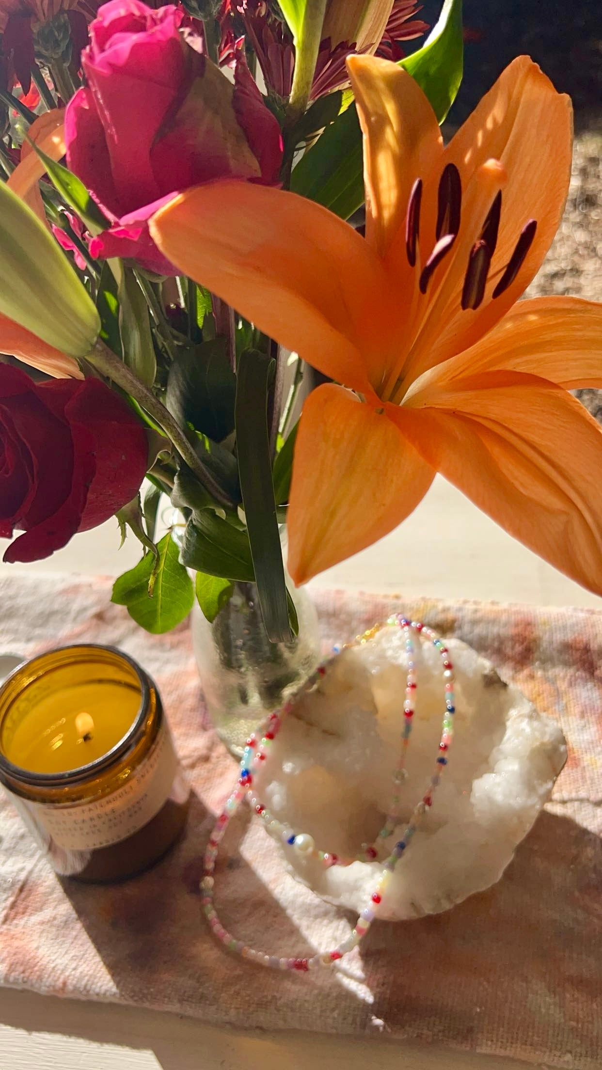 Fun Beaded Necklace 16”