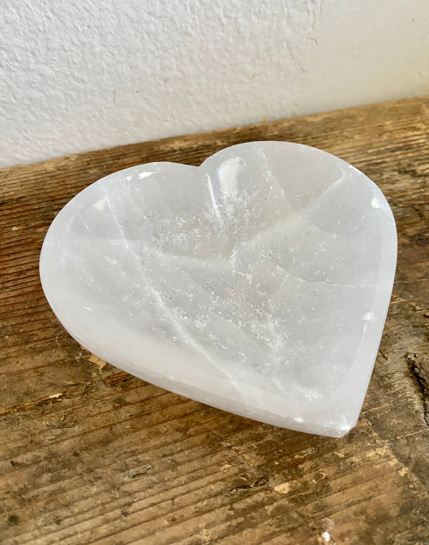 Selenite Heart Bowl