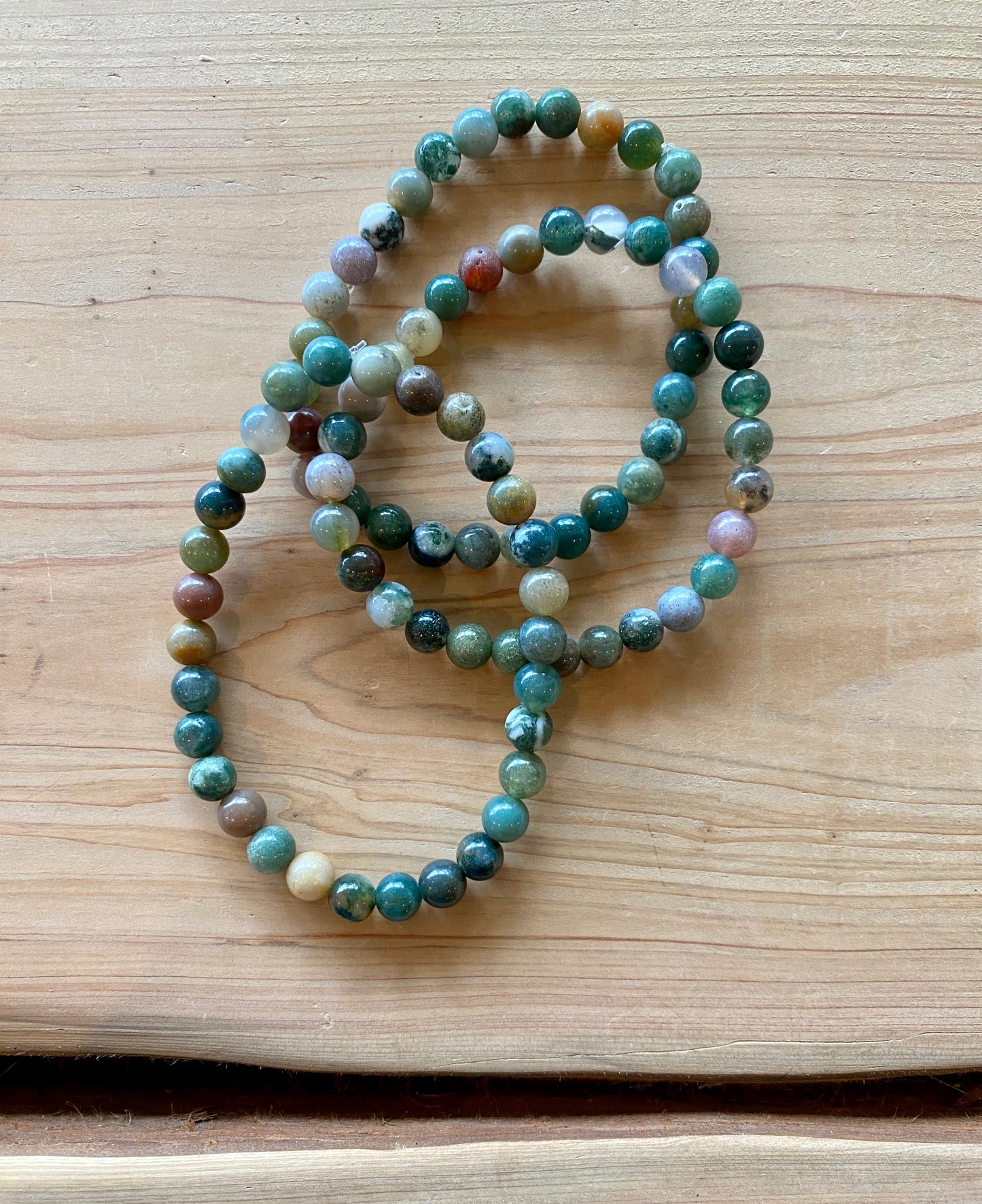 Moss Agate Crystal Bracelet