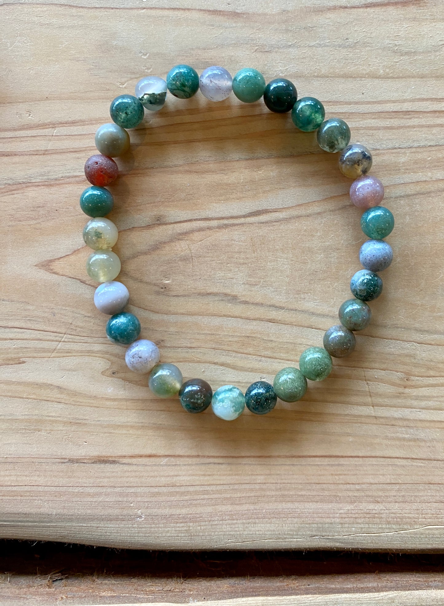 Moss Agate Crystal Bracelet