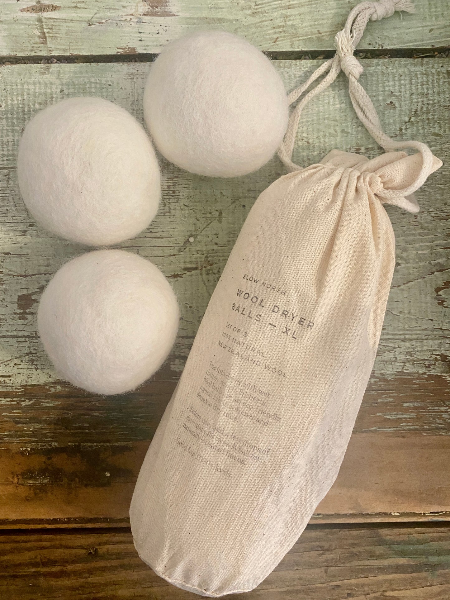 Slow North XL Wool Dryer Ball Set of 3