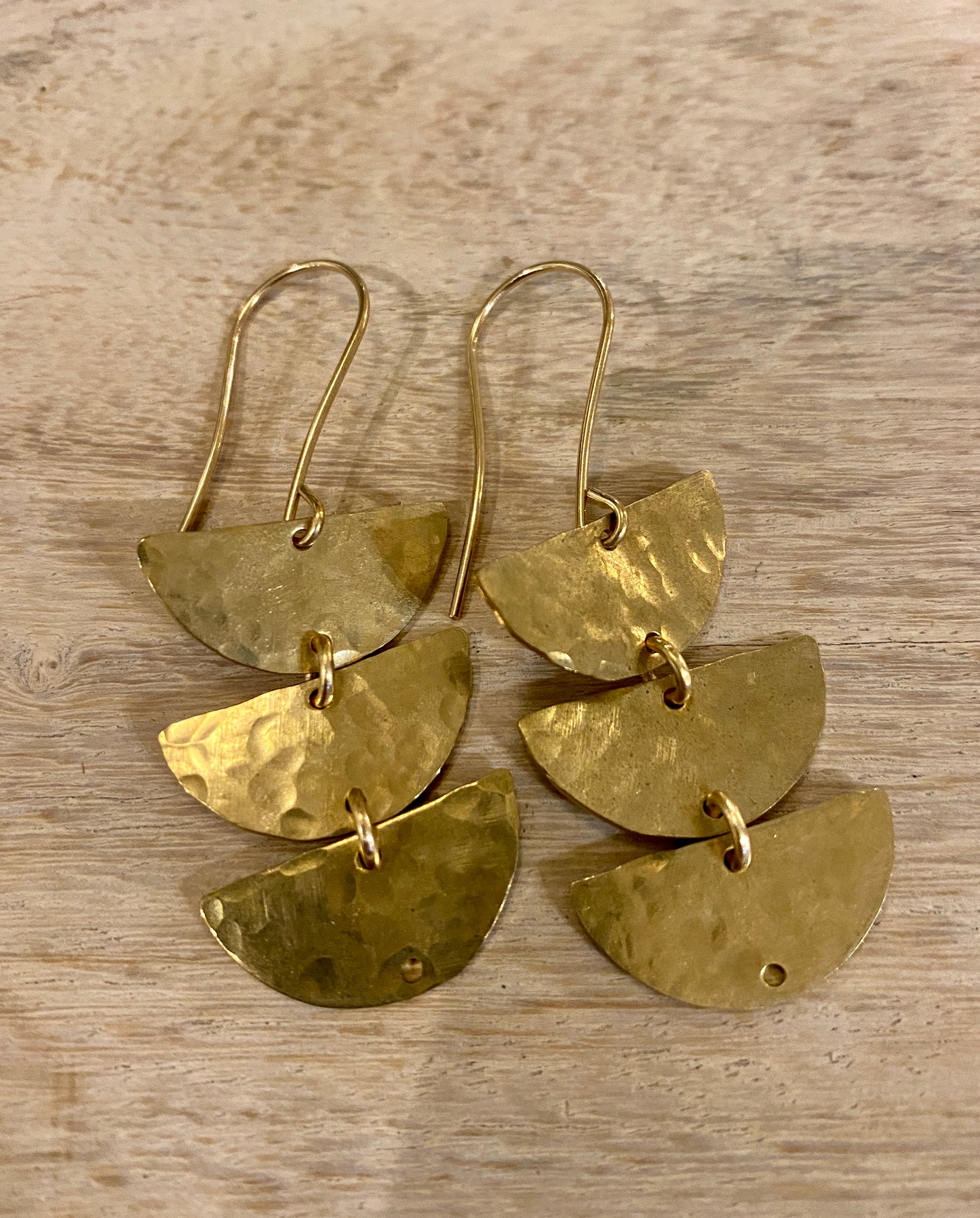 Brass Drop Earrings