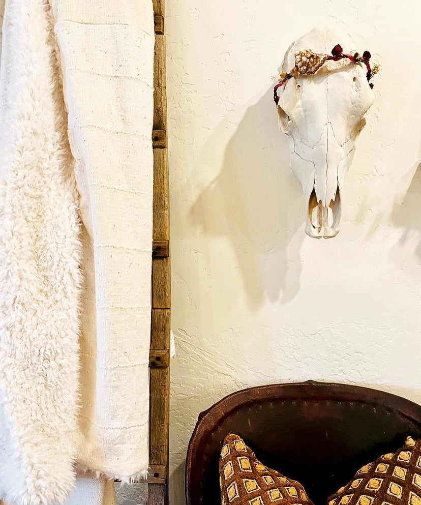 Hygge Mudcloth + Fuzzy Blanket 4' x 6'