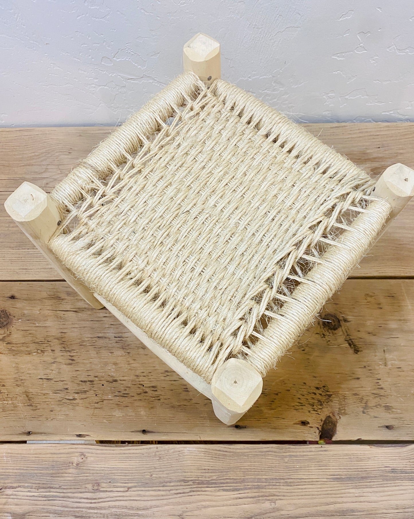 Gharyan Weaved Moroccan Stool