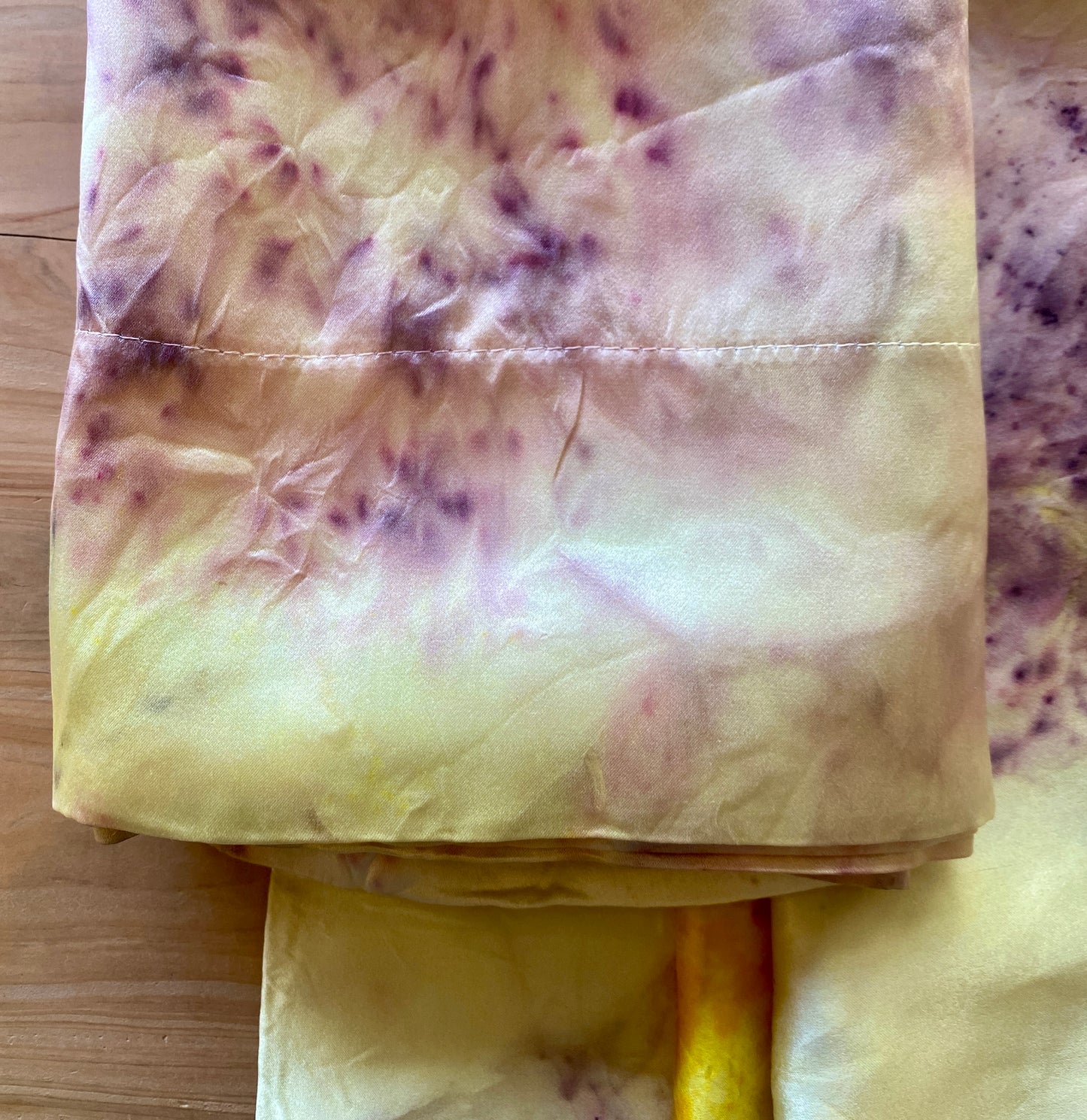 Plant Dyed Silk Pillow Case