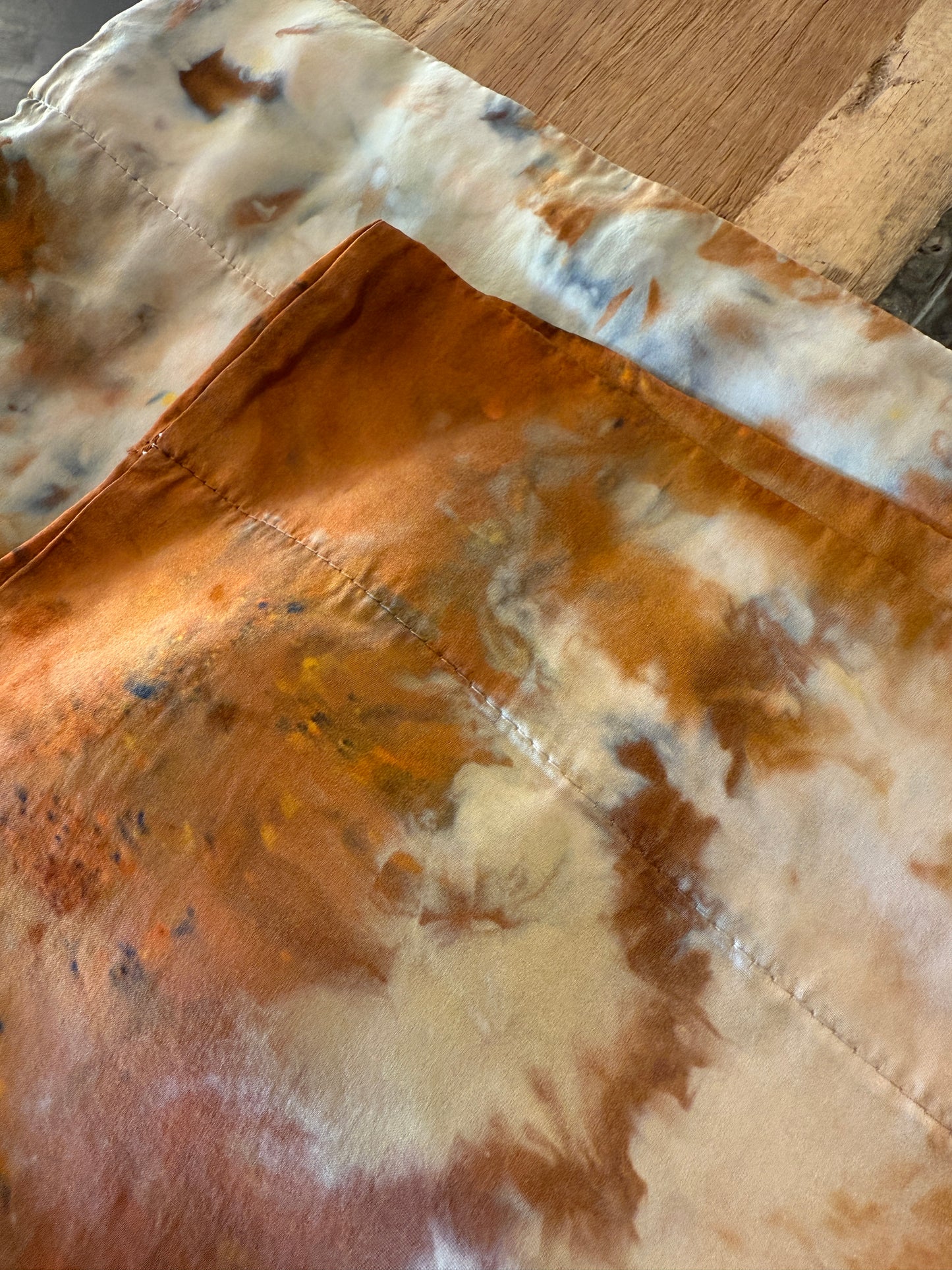 Earthy Agate Dyed Set of Silk Pillow Cases SP001