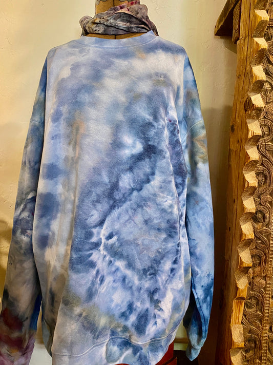 Agate Blues Dyed Sweatshirt SW005 XL