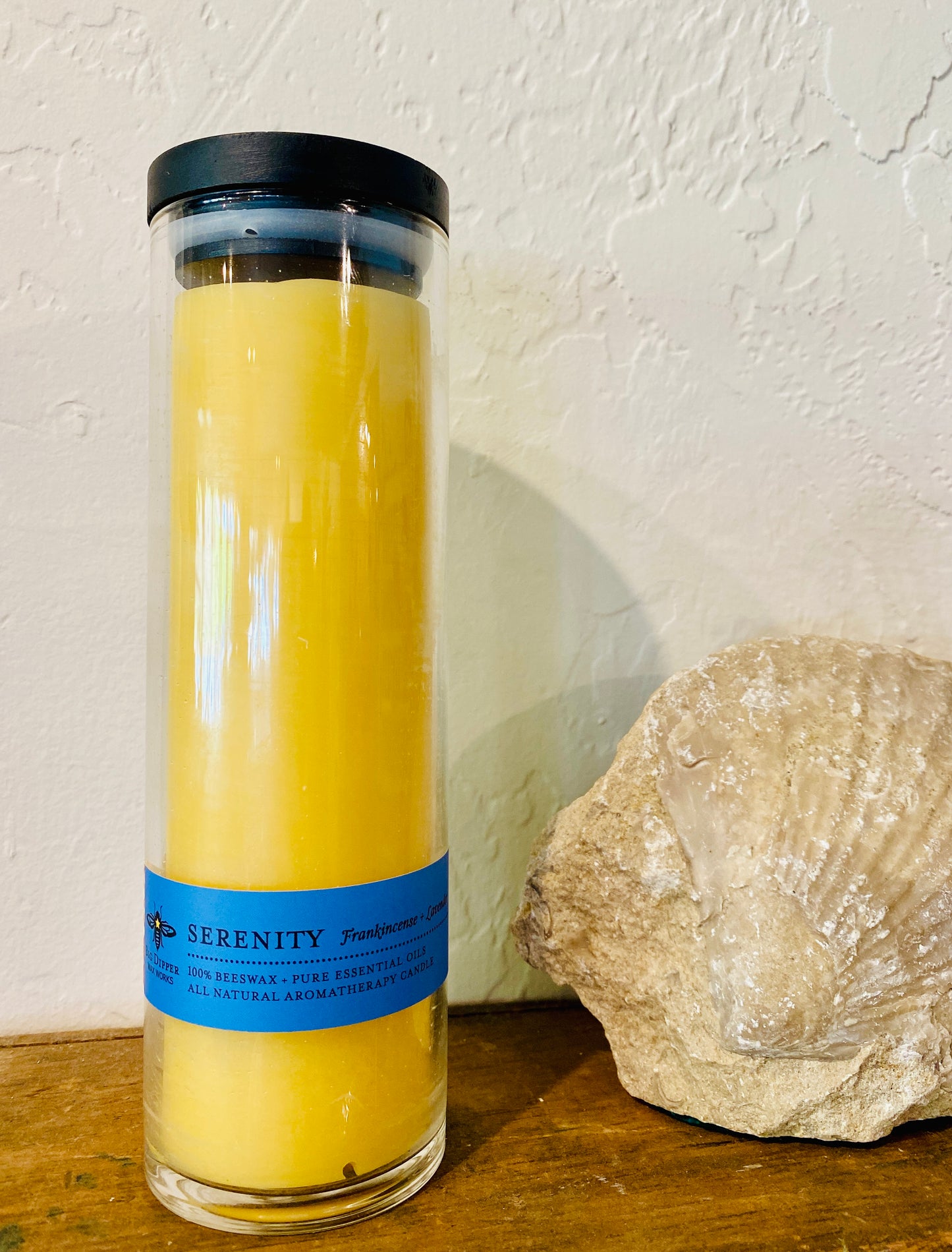 Serenity Sanctuary Tall Glass Candle 12.5 oz
