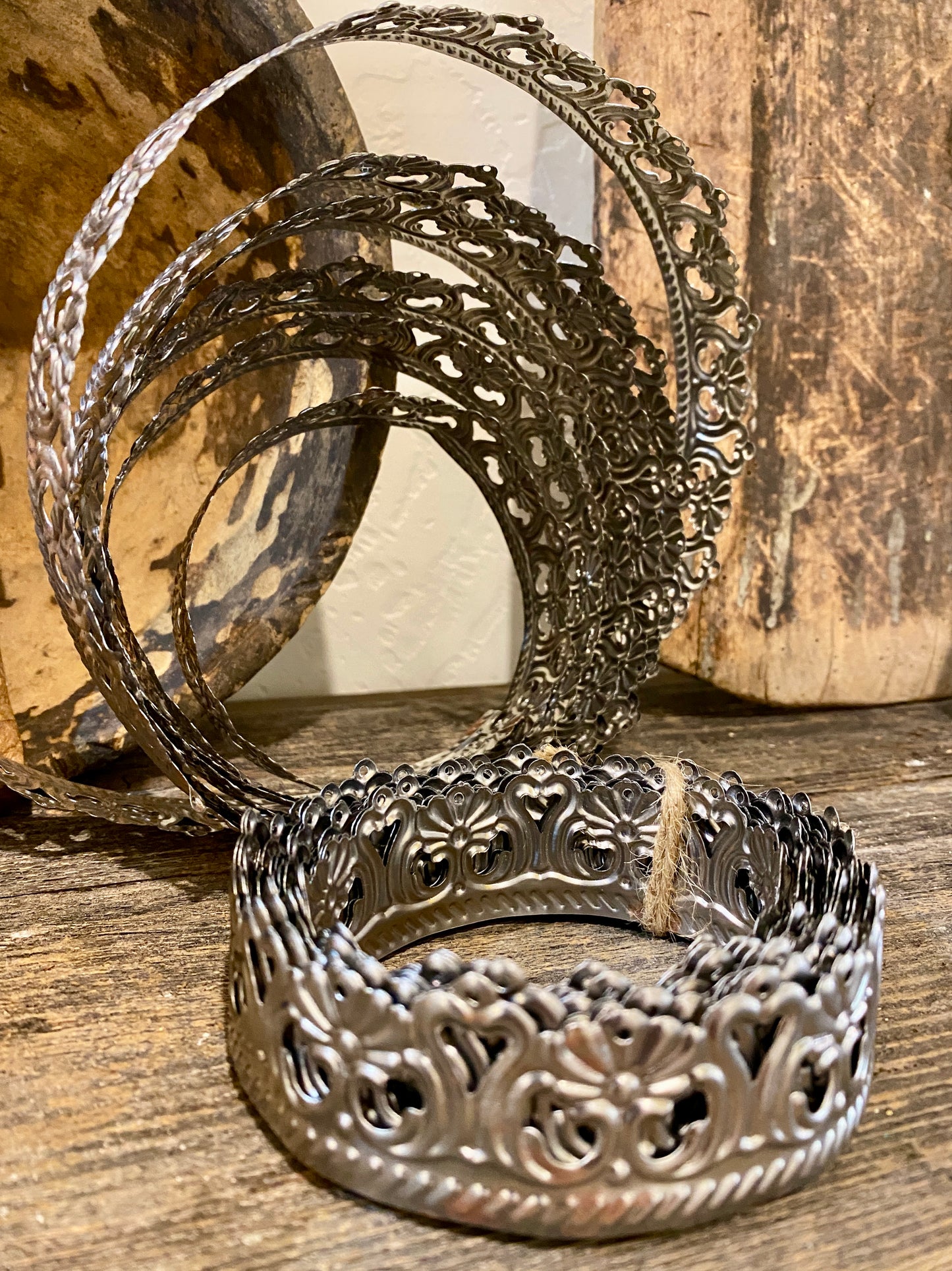 Metal Floral Ribbon