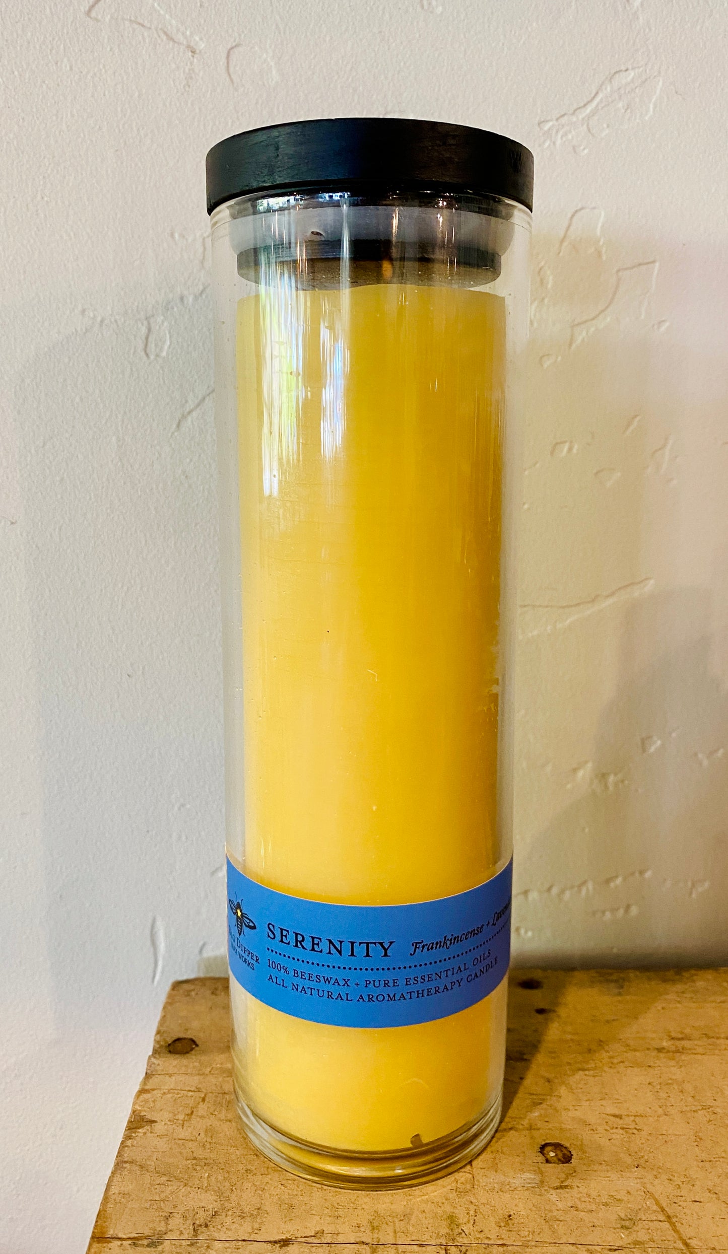 Serenity Sanctuary Tall Glass Candle 12.5 oz