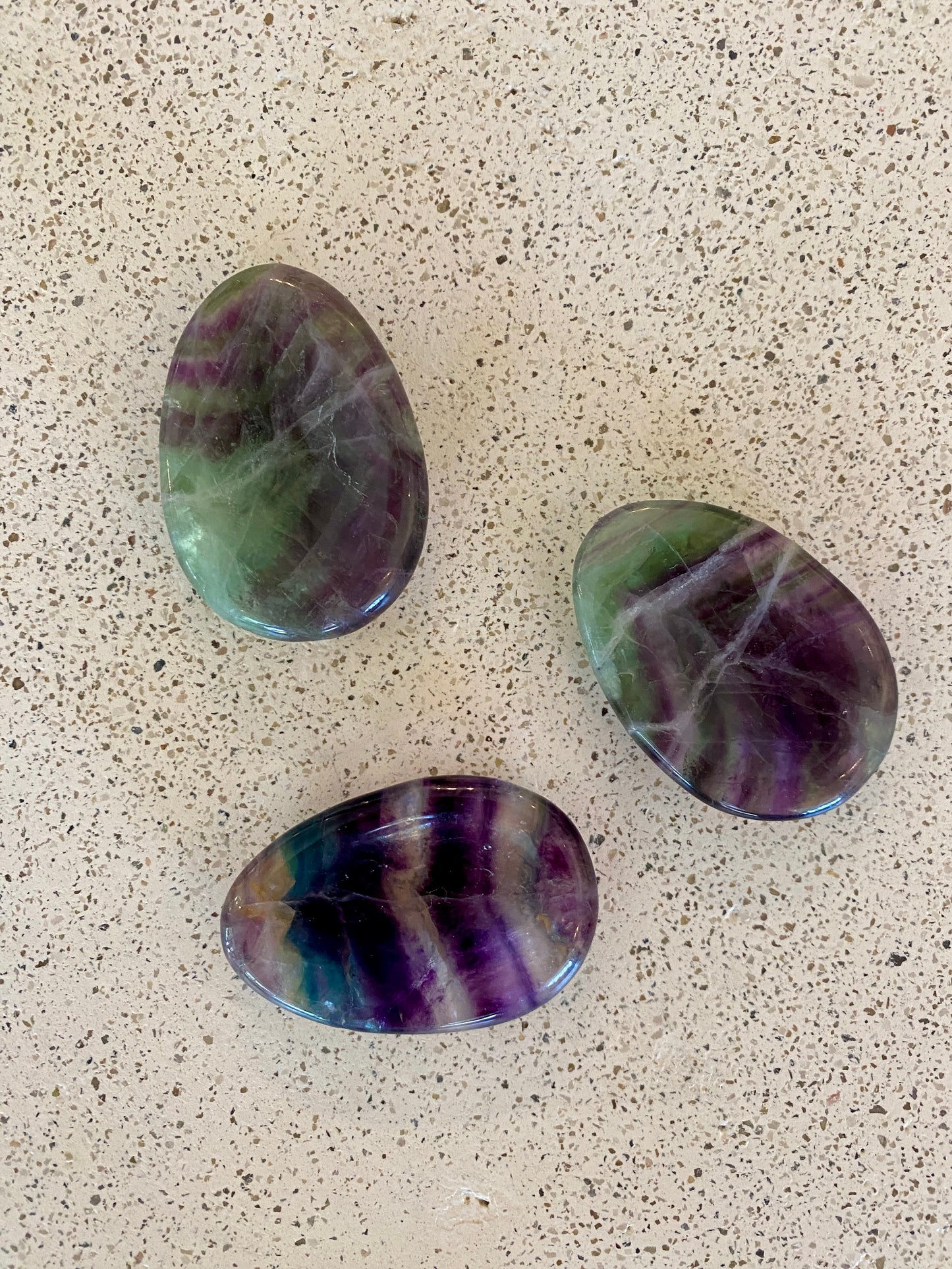 Fluorite No Worry Stone