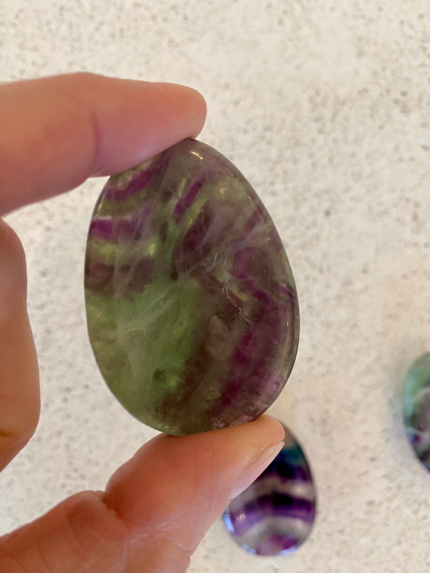 Fluorite No Worry Stone