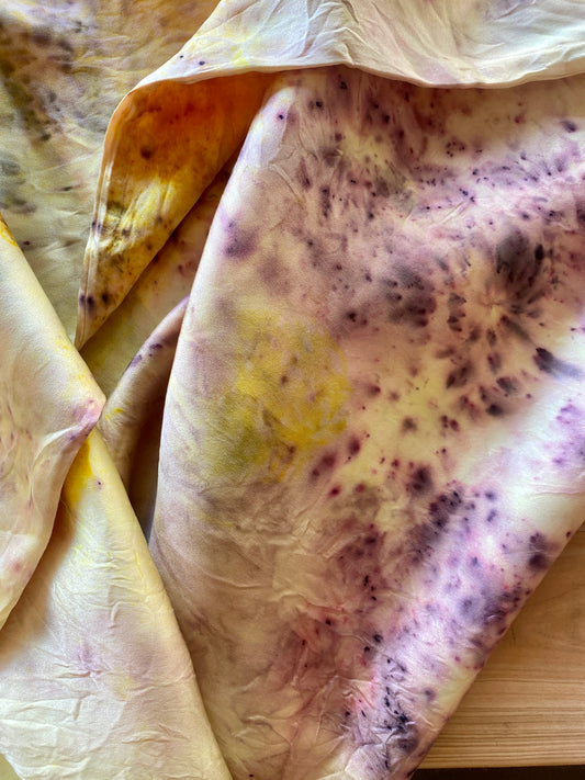 Postponed Dye Your Own Silk Pillow Case with Plants Workshop 1/13/2024  Saturday  3-5 pm