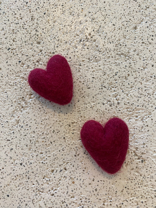 Red Felt Heart