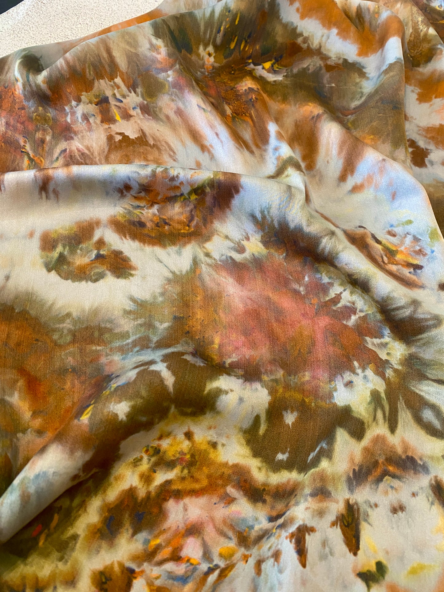 Earthy Agate Dyed Silk Pillow Case SP003