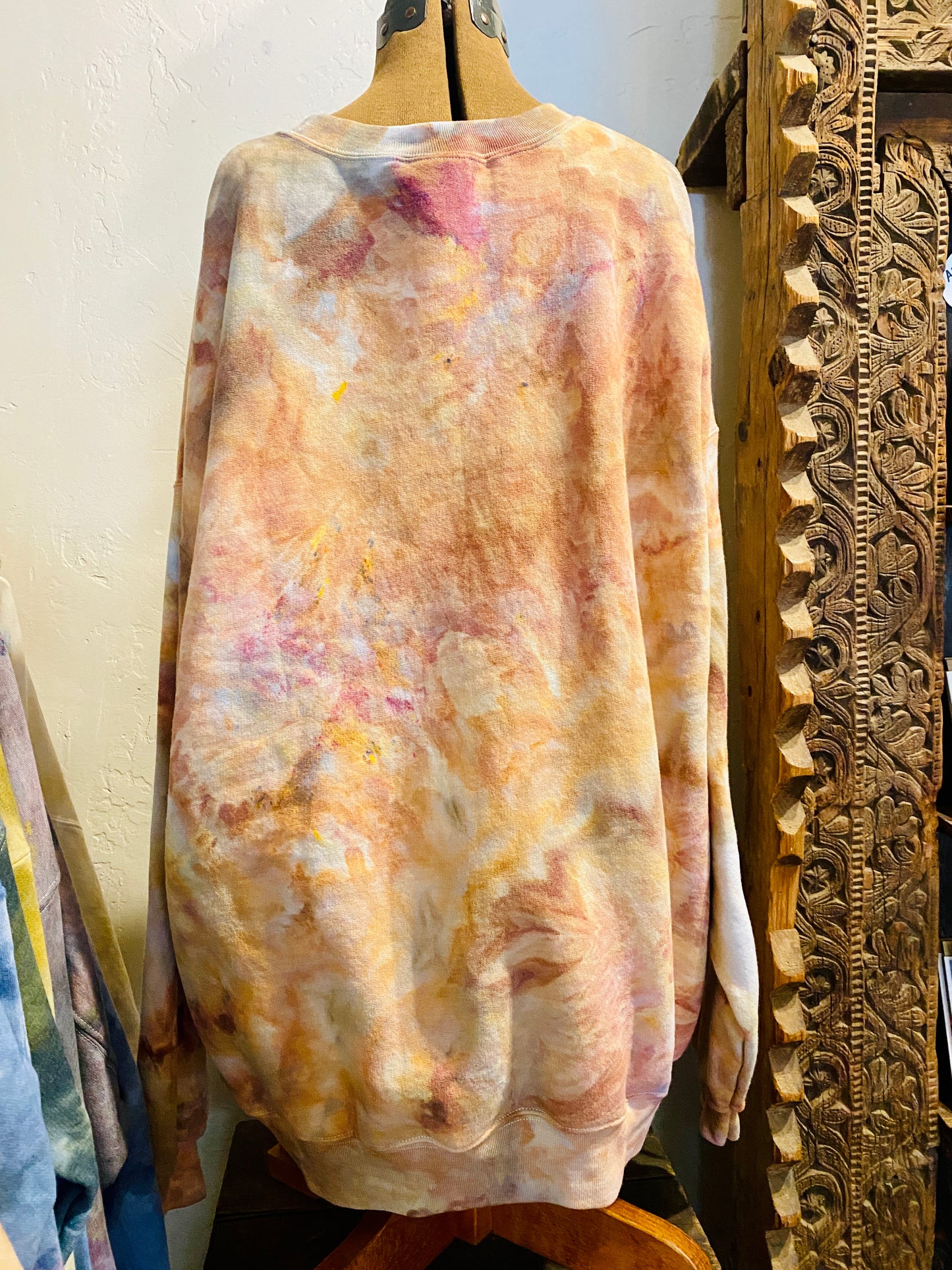 Warm Earthy Agate Dyed Sweatshirt 2XL SW006