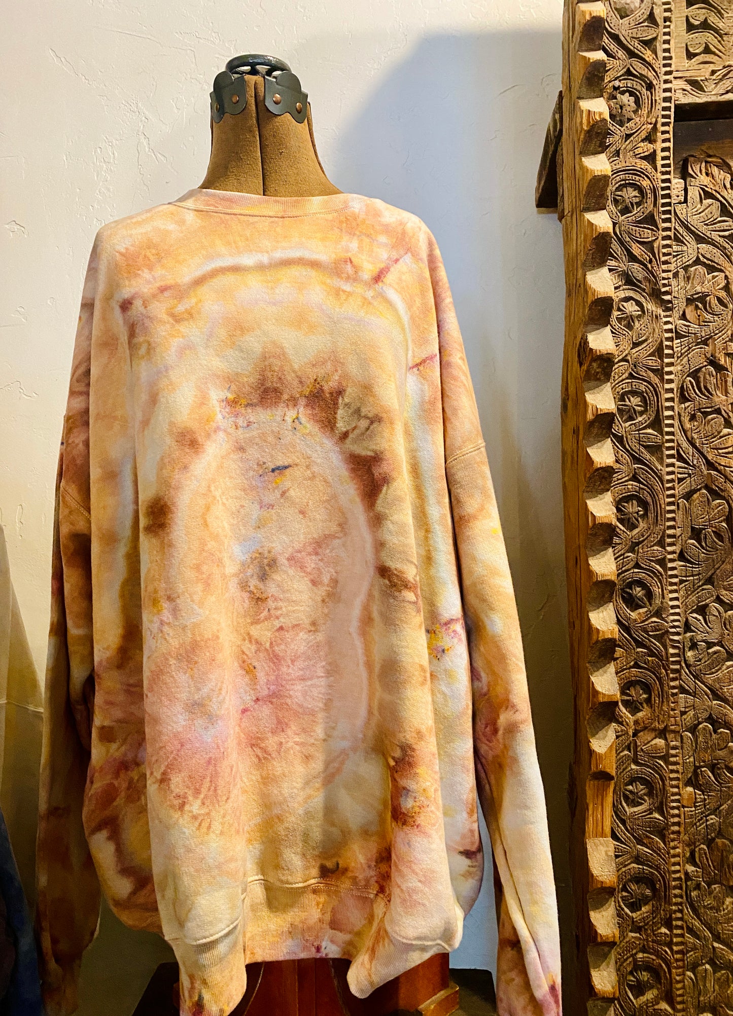 Warm Earthy Agate Dyed Sweatshirt 2XL SW006