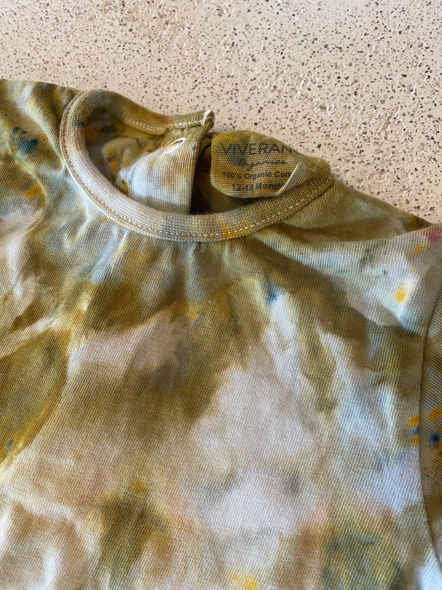 S + G Dyed Onesie Baby Bodysuit Long Sleeve