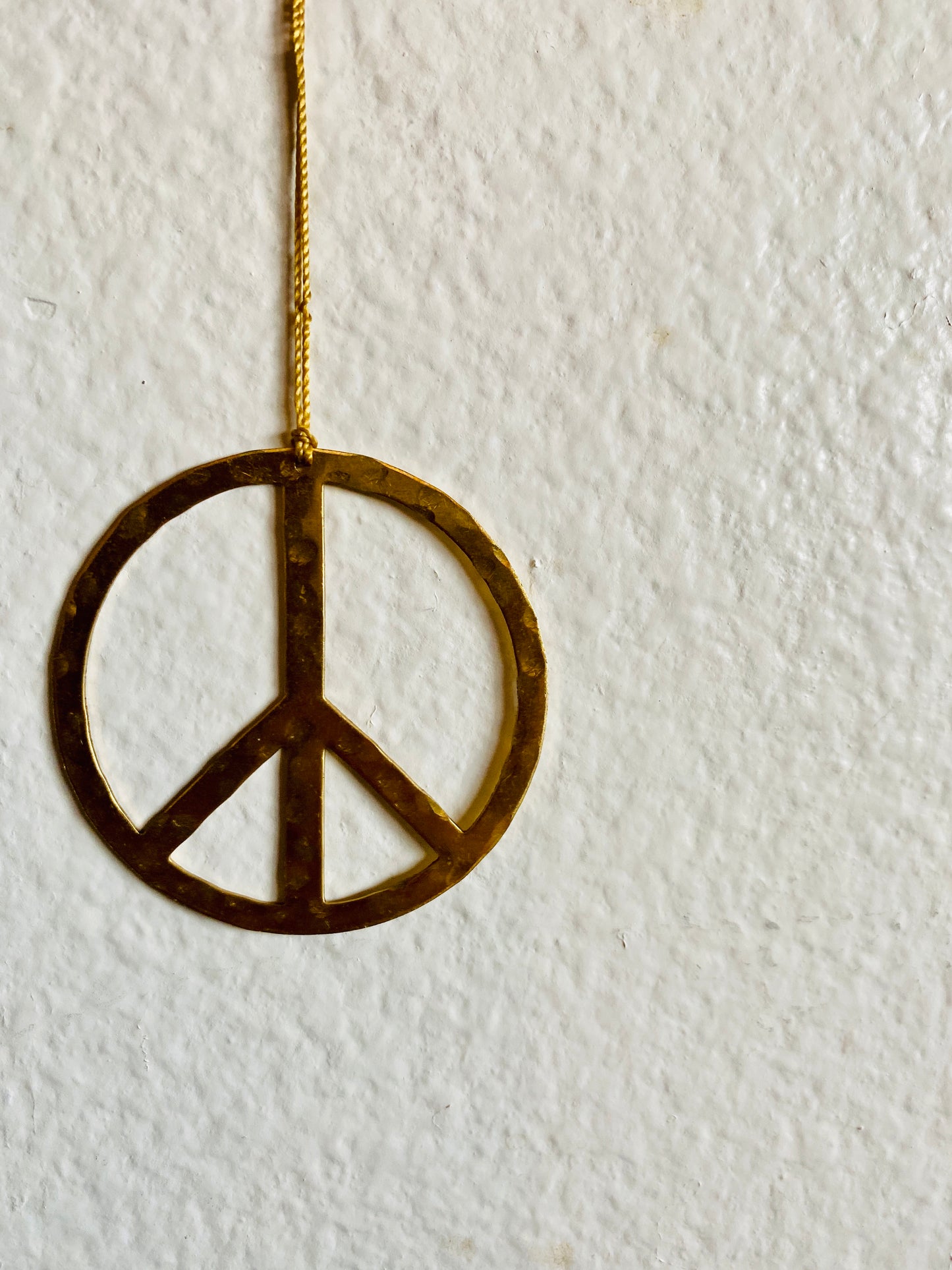 Choose Peace Brass Ornament
