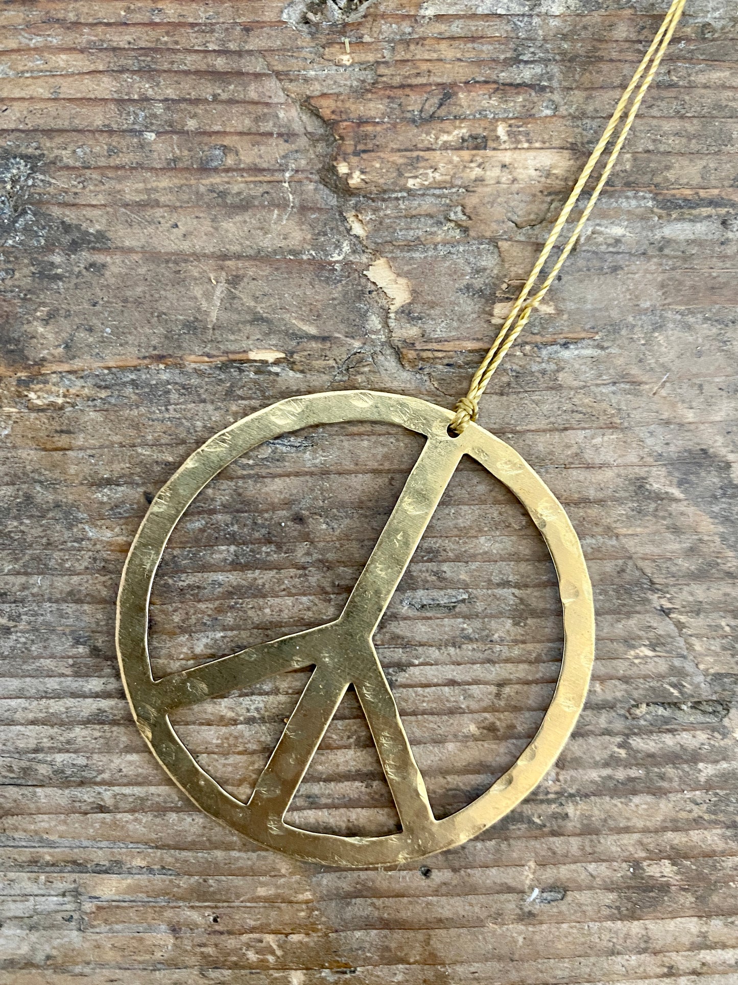 Choose Peace Brass Ornament