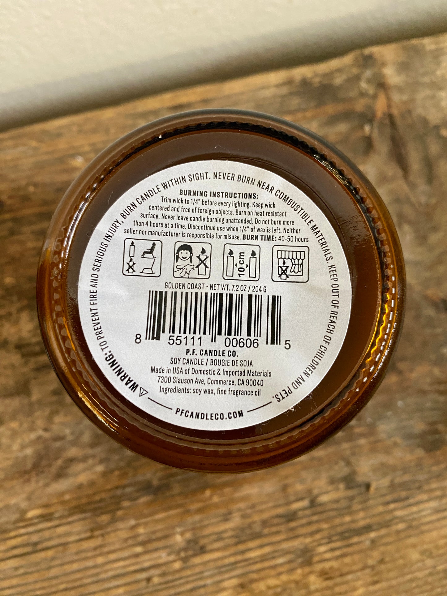 P F Candle No 21 Golden Coast 7.2 oz