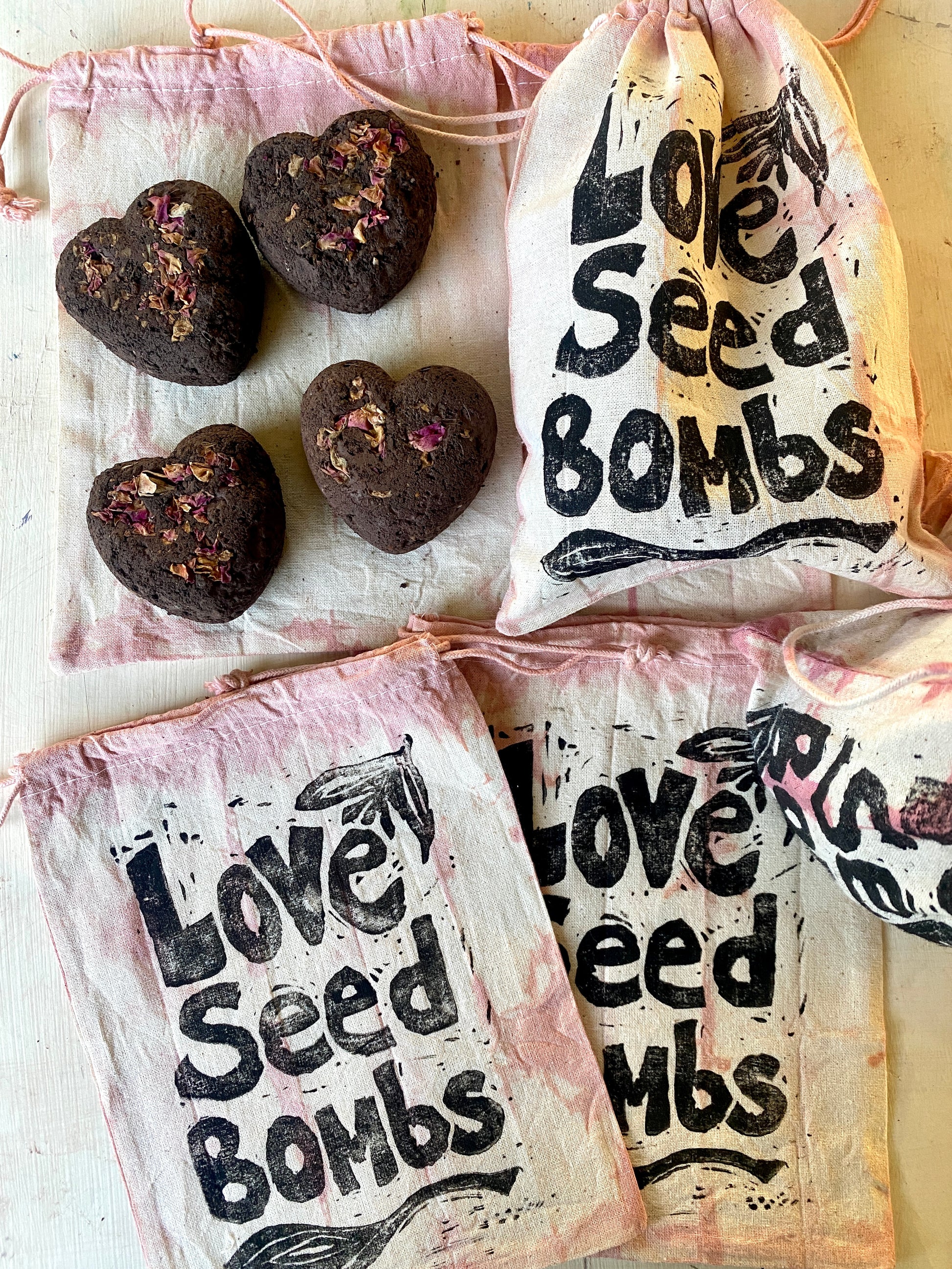wildflower seed hearts LOVE Seed Bomb Hearts Wildflower Mix – Sea + Green