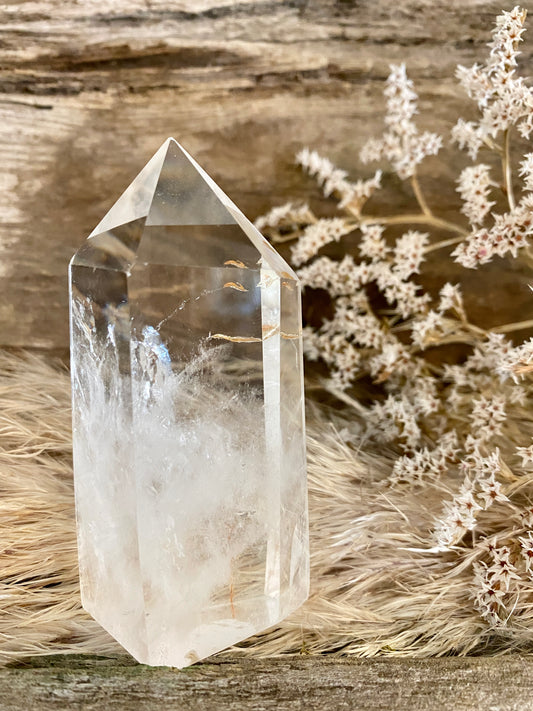 Mystical Clear Quartz Polished Tower