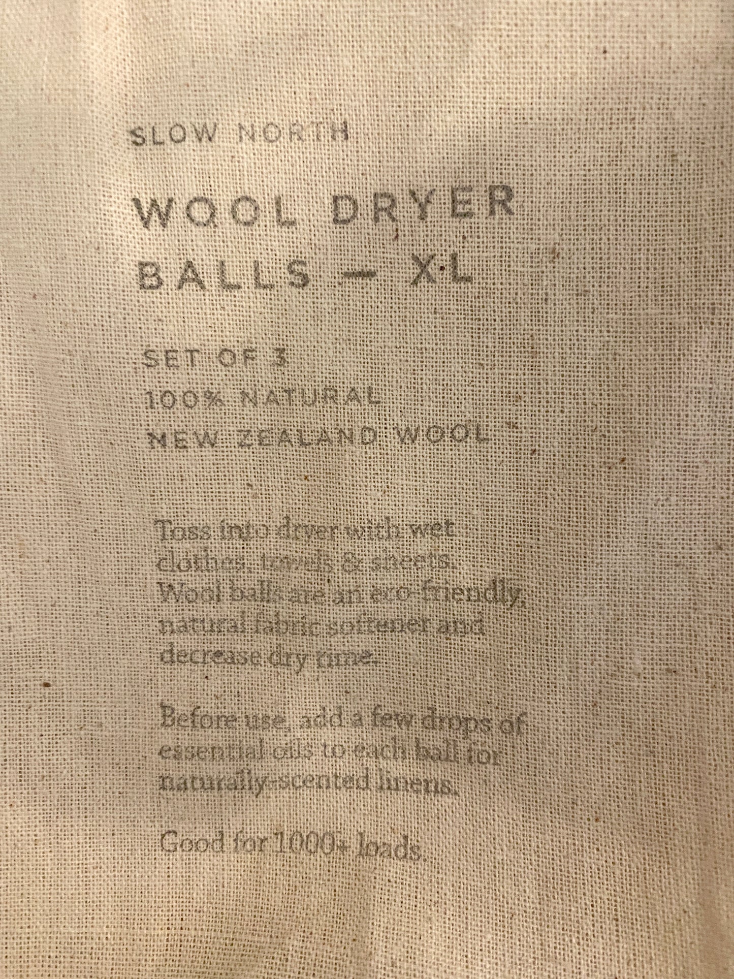 Slow North XL Wool Dryer Ball Set of 3