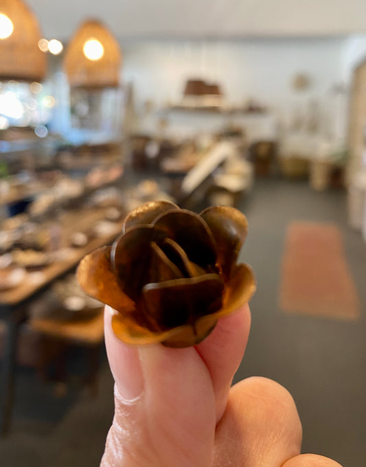Mini Metal Rose Magnet